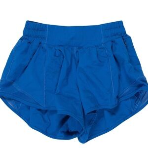 Lululemon Blue Hotty Hot 4 inch shorts